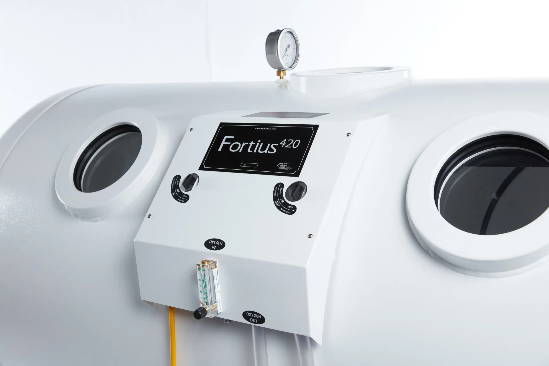 Fortius 420 hyperbaric chamber digital control display close-up