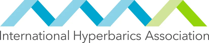 International Hyperbaric Association logo endorsing OxyHealth safety standards