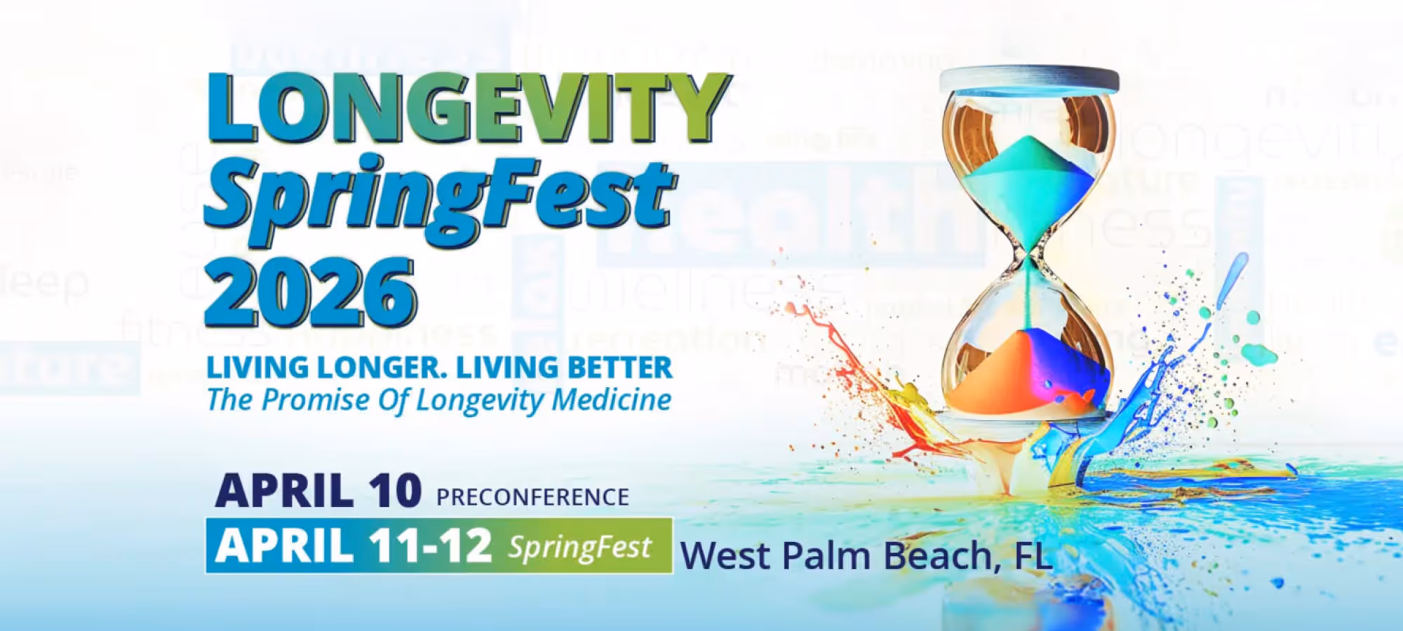 A4M Longevity SpringFest 2026 banner - 34th Annual Spring Congress