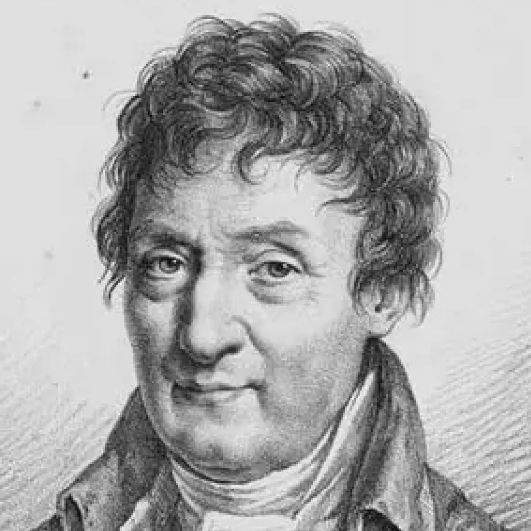 Portrait of Jacques Charles, scientist who formulated Charles's Law on gas volume and temperature